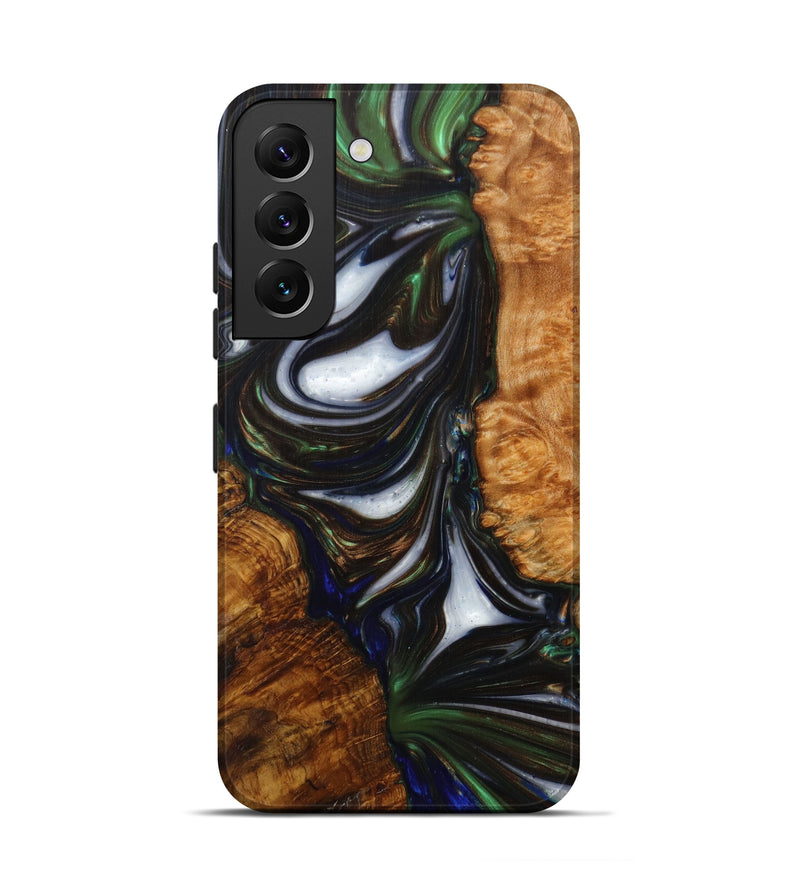 Galaxy S22 Wood+Resin Live Edge Phone Case - Kermit (Artist Pick, 611132)