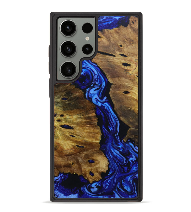 Galaxy S23 Ultra Wood+Resin Phone Case - Edmund (Blue, 644552)