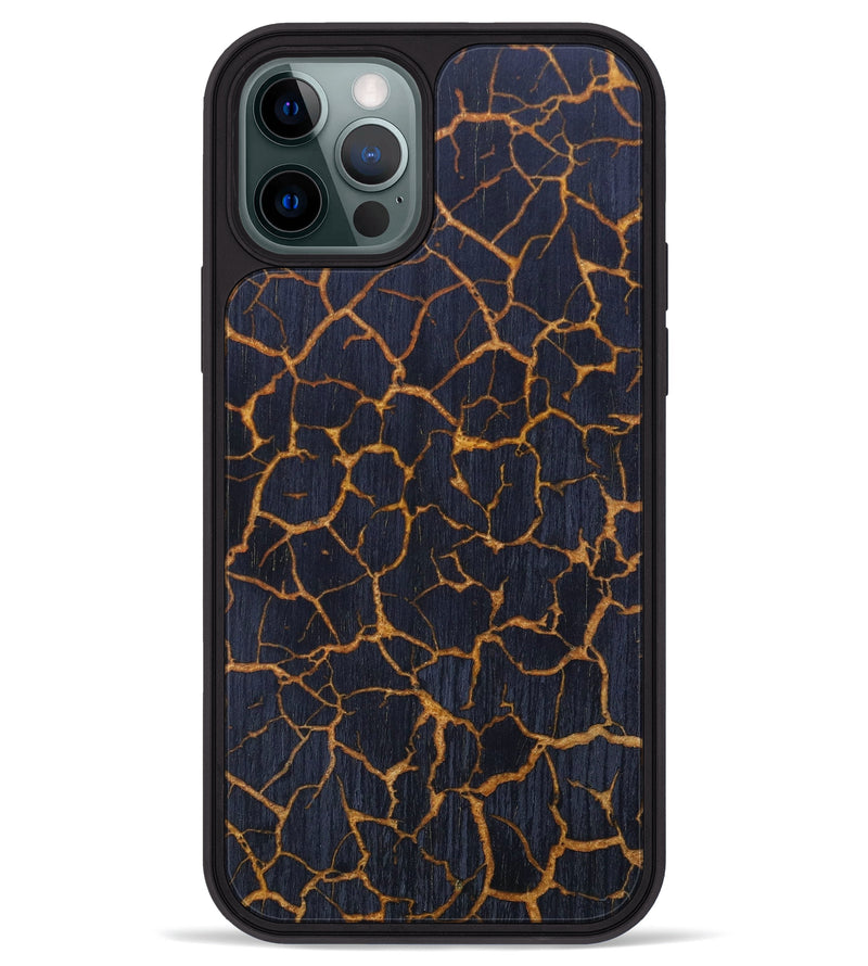 iPhone 12 Pro Max Wood+Resin Phone Case - Mindi (Lava, 624962)