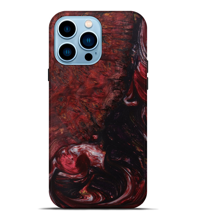 iPhone 14 Pro Max Wood+Resin Live Edge Phone Case - Semaj (Artist Pick, 623177)