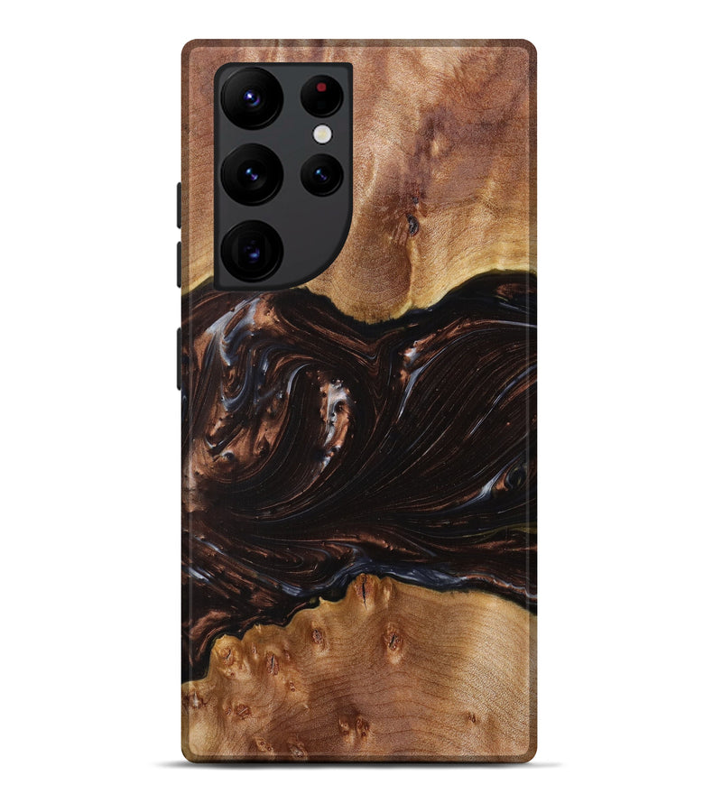 Galaxy S22 Ultra Wood+Resin Live Edge Phone Case - Jefferson (Metallic, 626641)
