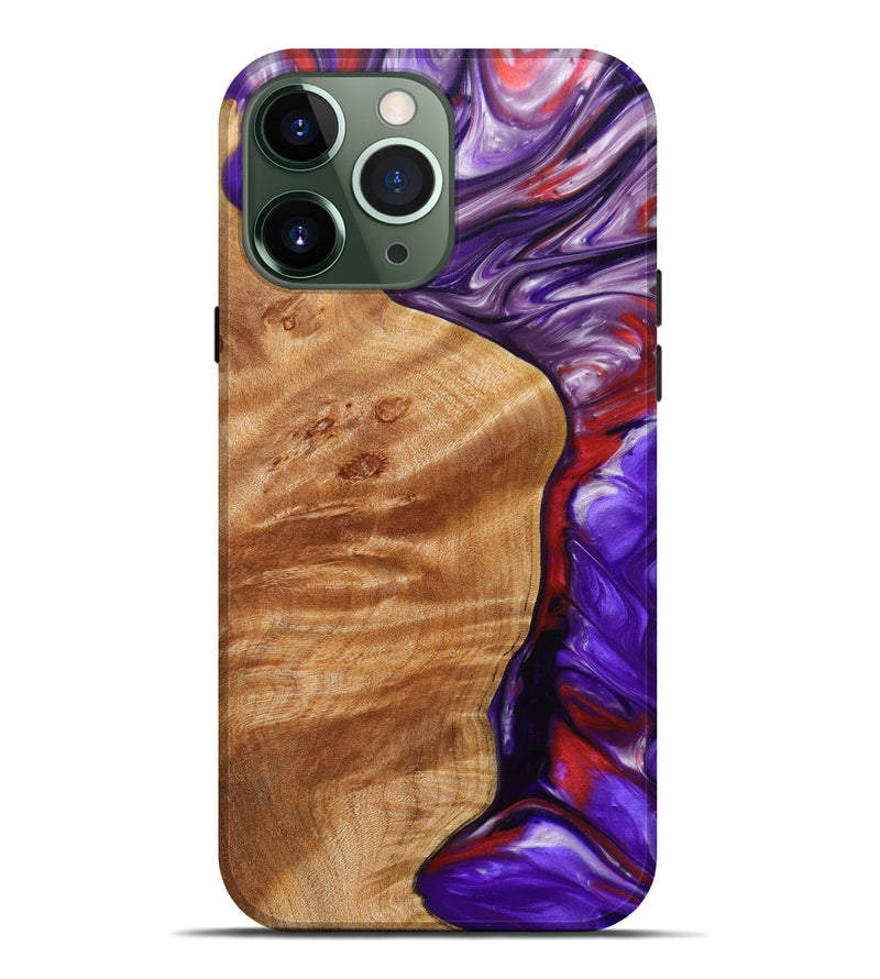iPhone 13 Pro Max Wood+Resin Live Edge Phone Case - Osvaldo (Artist Pick, 625998)