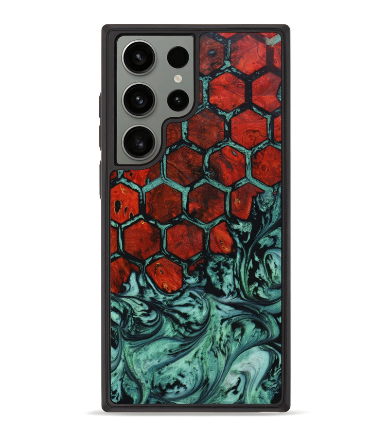 Galaxy S23 Ultra Wood+Resin Phone Case - Milton (Pattern, 642740)