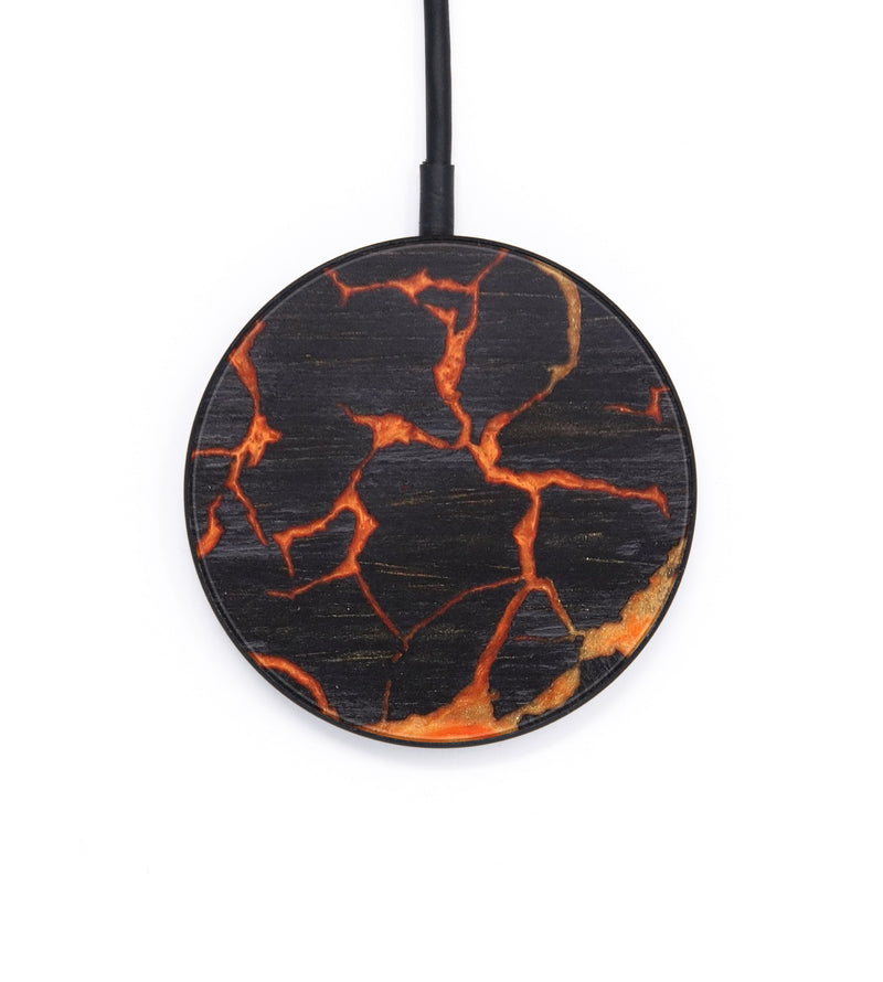 Circle Wood+Resin Wireless Charger - Phil (Lava, 625097)