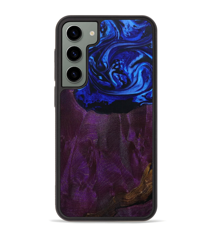Galaxy S23 Plus Wood+Resin Phone Case - Bodhi (Blue, 643696)