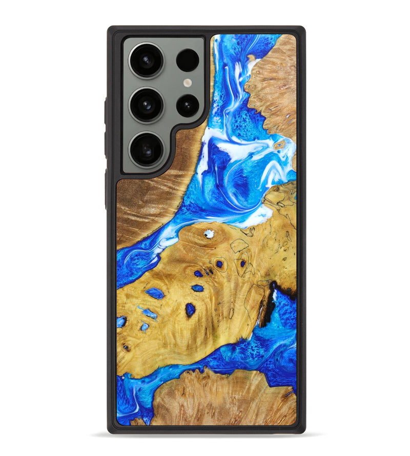 Galaxy S23 Ultra Wood+Resin Phone Case - Hayden (Mosaic, 638071)
