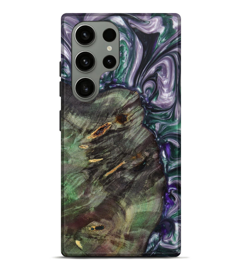Galaxy S23 Ultra Wood+Resin Live Edge Phone Case - Kacey (Purple, 631850)