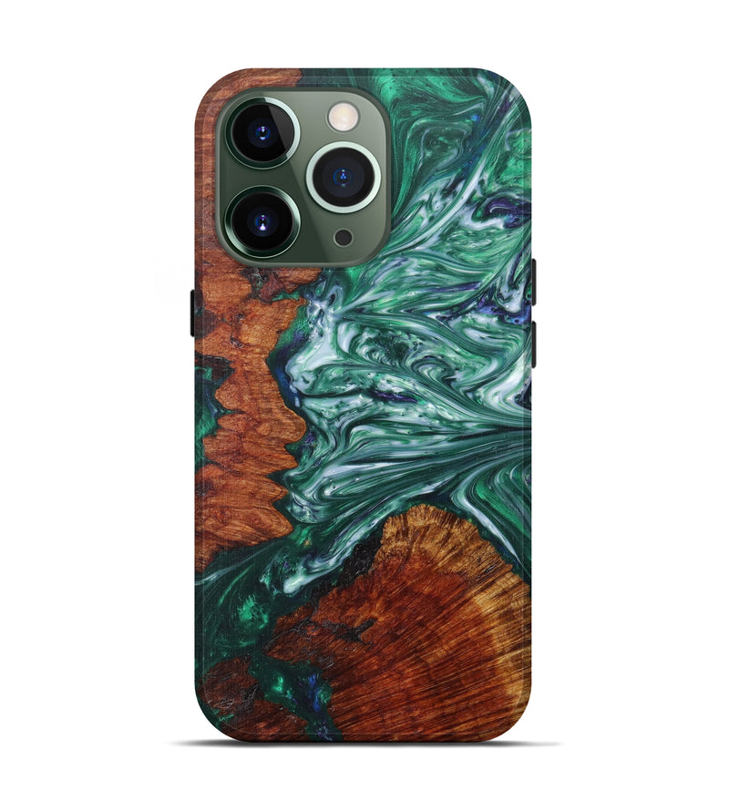 iPhone 13 Pro Wood+Resin Live Edge Phone Case - Chitra (Artist Pick, 608656)