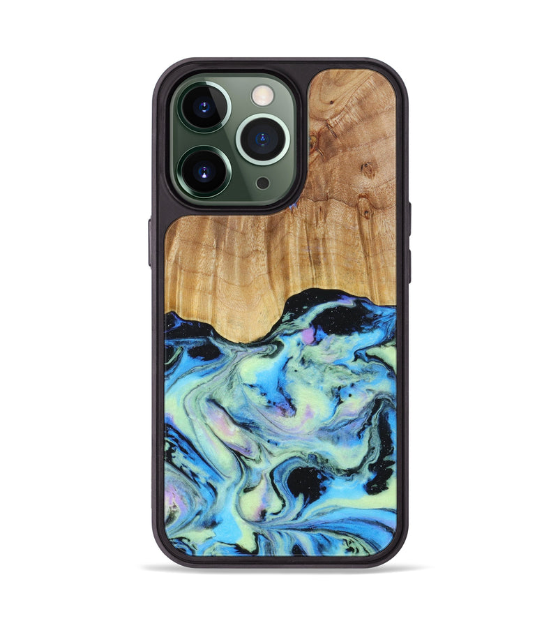 iPhone 13 Pro Wood+Resin Phone Case - Brady (Aurora, 617660)