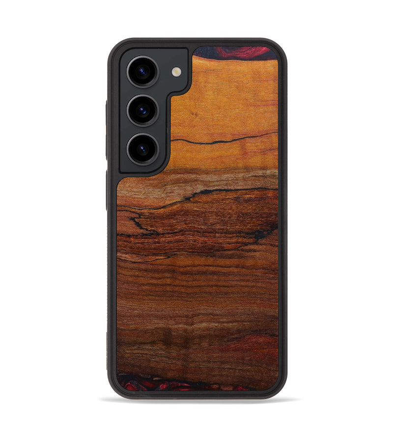 Galaxy S23 Wood+Resin Phone Case - Brock (Wood Burl, 645029)