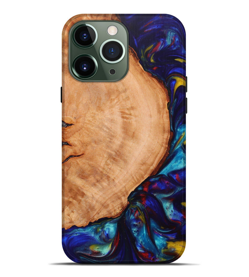 iPhone 13 Pro Max Wood+Resin Live Edge Phone Case - Jarod (Artist Pick, 635526)