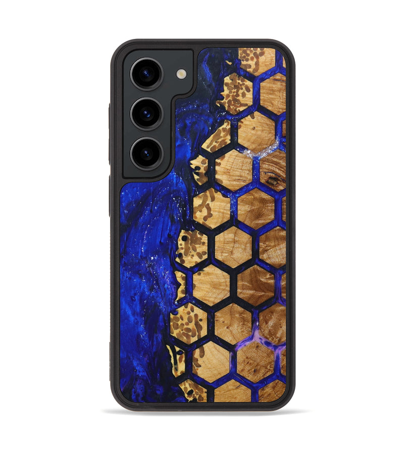 Galaxy S23 Wood+Resin Phone Case - Franklin (Pattern, 639181)