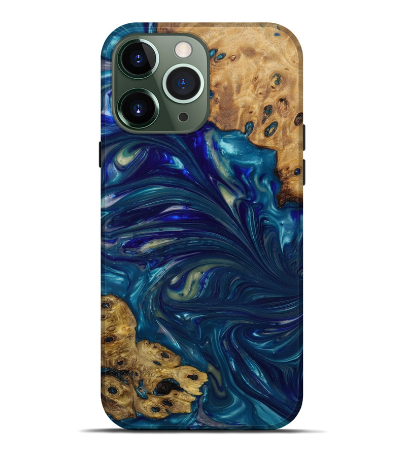 iPhone 13 Pro Max Wood+Resin Live Edge Phone Case - Ryder (Artist Pick, 646039)