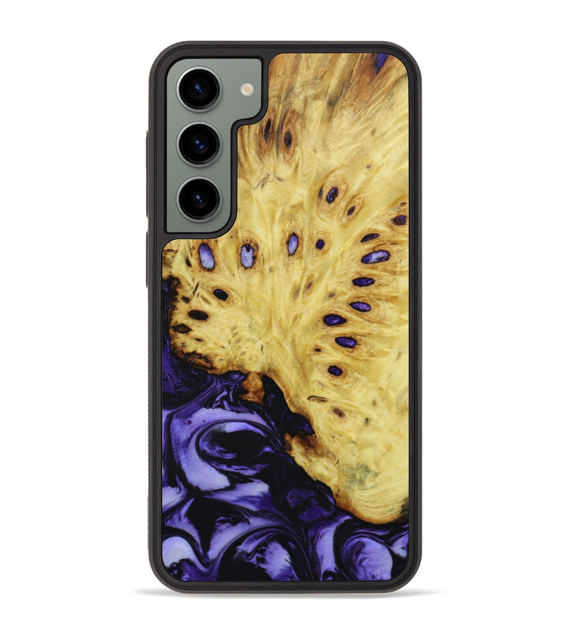 Galaxy S23 Plus Wood+Resin Phone Case - Derrick (Purple, 646244)