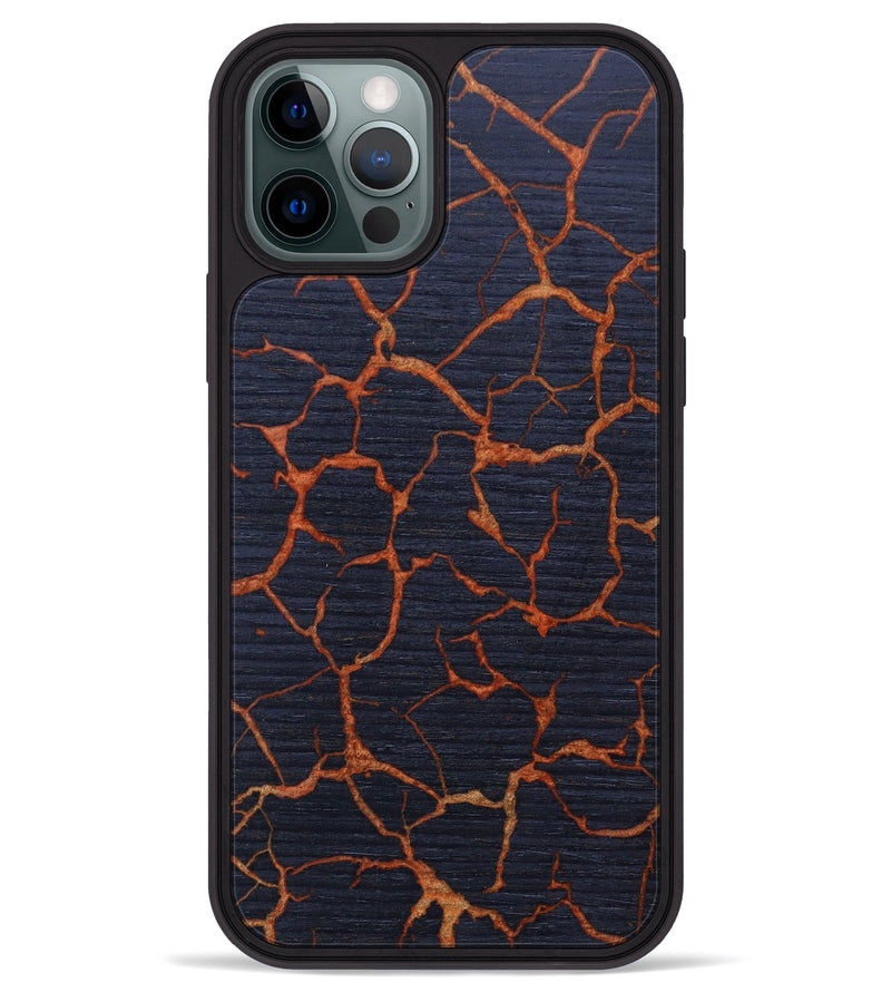 iPhone 12 Pro Max Wood+Resin Phone Case - Israel (Lava, 627125)