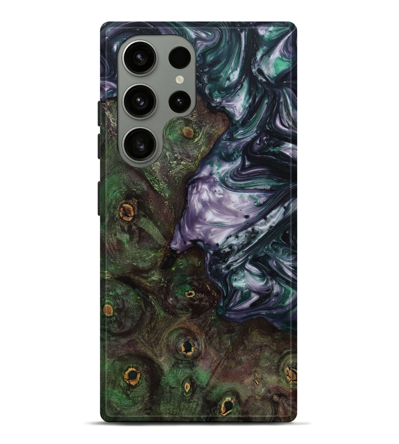 Galaxy S23 Ultra Wood+Resin Live Edge Phone Case - Estelle (Purple, 641971)