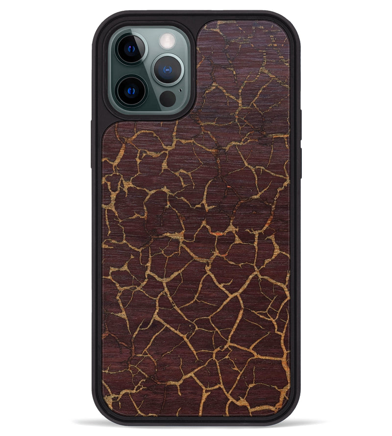 iPhone 12 Pro Max Wood+Resin Phone Case - Joelle (Lava, 627185)