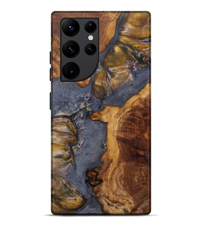 Galaxy S22 Ultra Wood+Resin Live Edge Phone Case - Linea (Metallic, 585243)