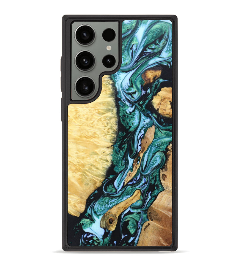 Galaxy S23 Ultra Wood+Resin Phone Case - Julianne (Mosaic, 628411)