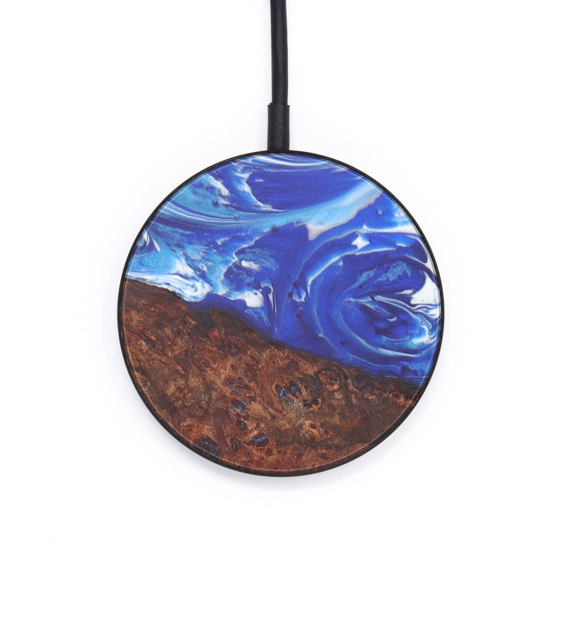 Circle Wood+Resin Wireless Charger - Rasia (Dark Blue, 606887)