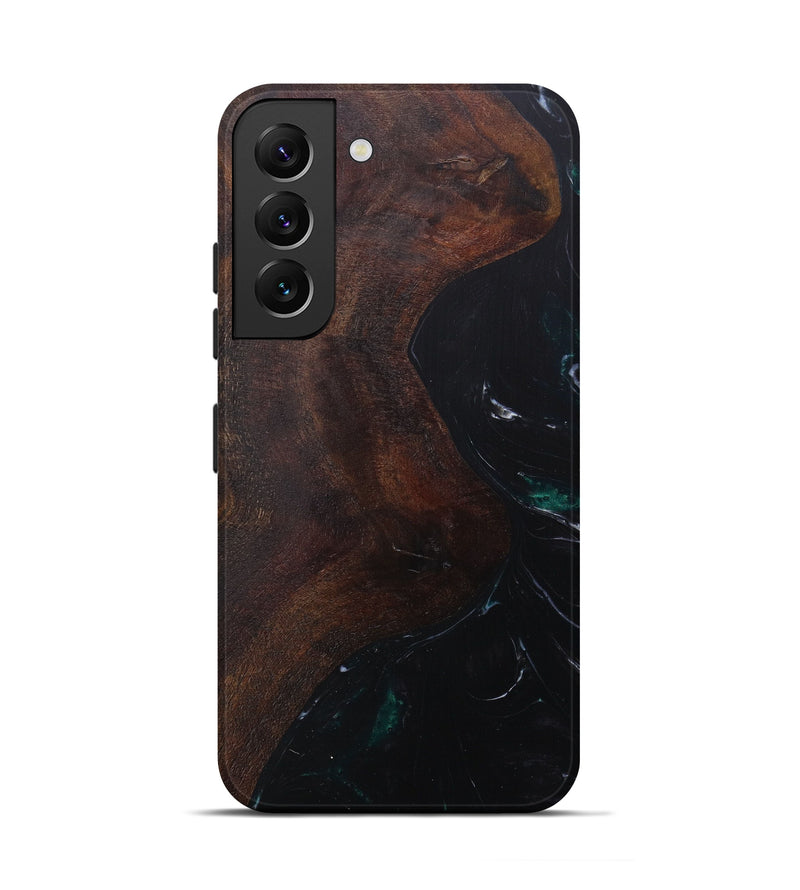 Galaxy S22 Wood+Resin Live Edge Phone Case - Norri (Pure Black, 601235)