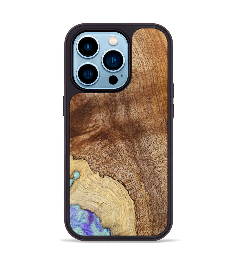 iPhone 14 Pro Wood+Resin Phone Case - Willie (Maple Burl, 635474)