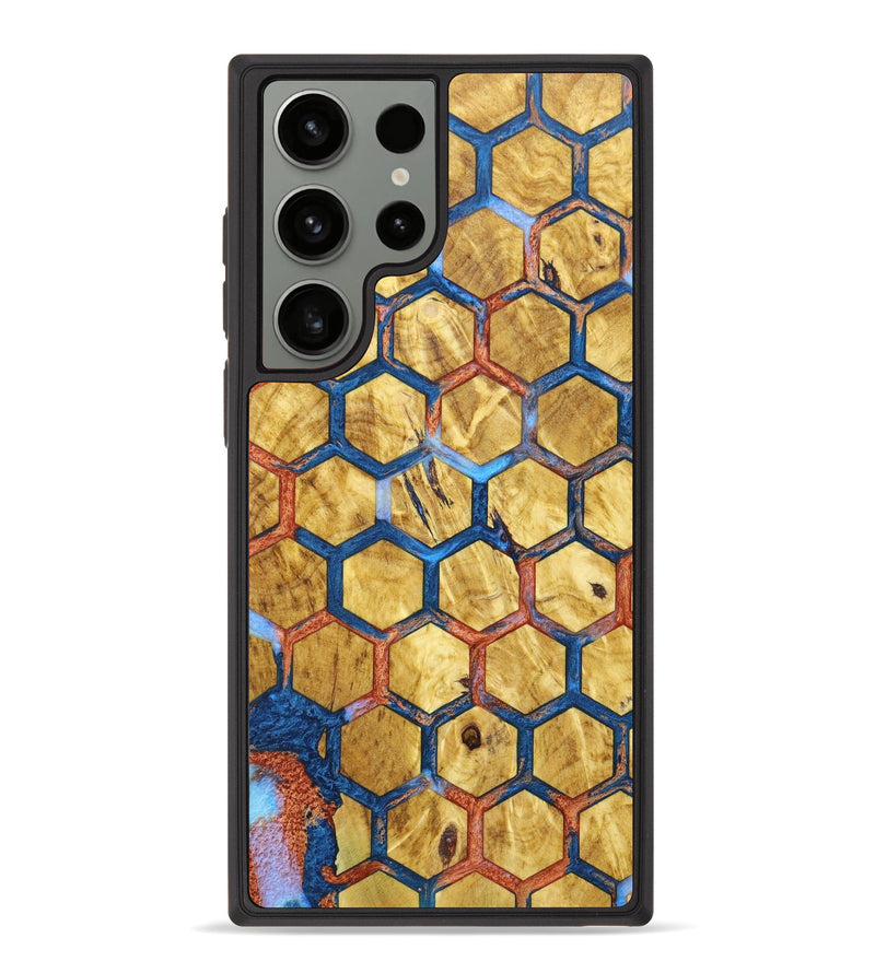 Galaxy S23 Ultra Wood+Resin Phone Case - Yamilex (Pattern, 628149)