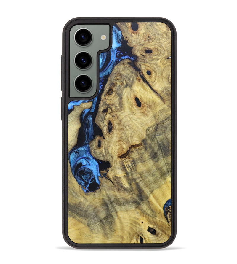 Galaxy S23 Plus Wood+Resin Phone Case - Nyasia (Blue, 623683)
