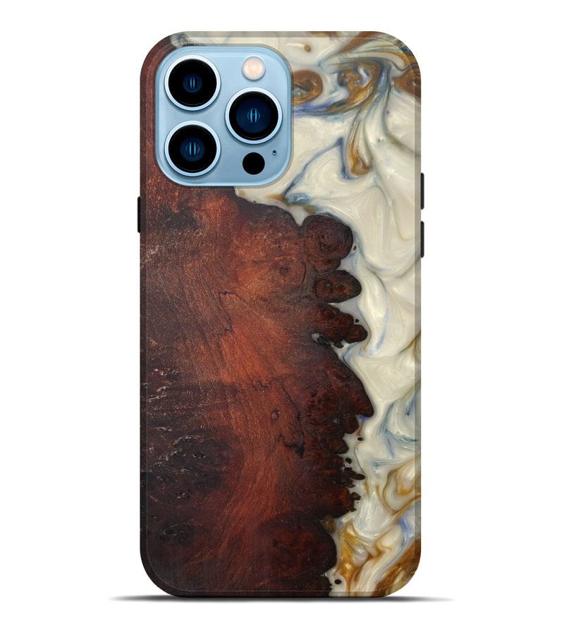 iPhone 14 Pro Max Wood+Resin Live Edge Phone Case - Fil (Metallic, 594825)