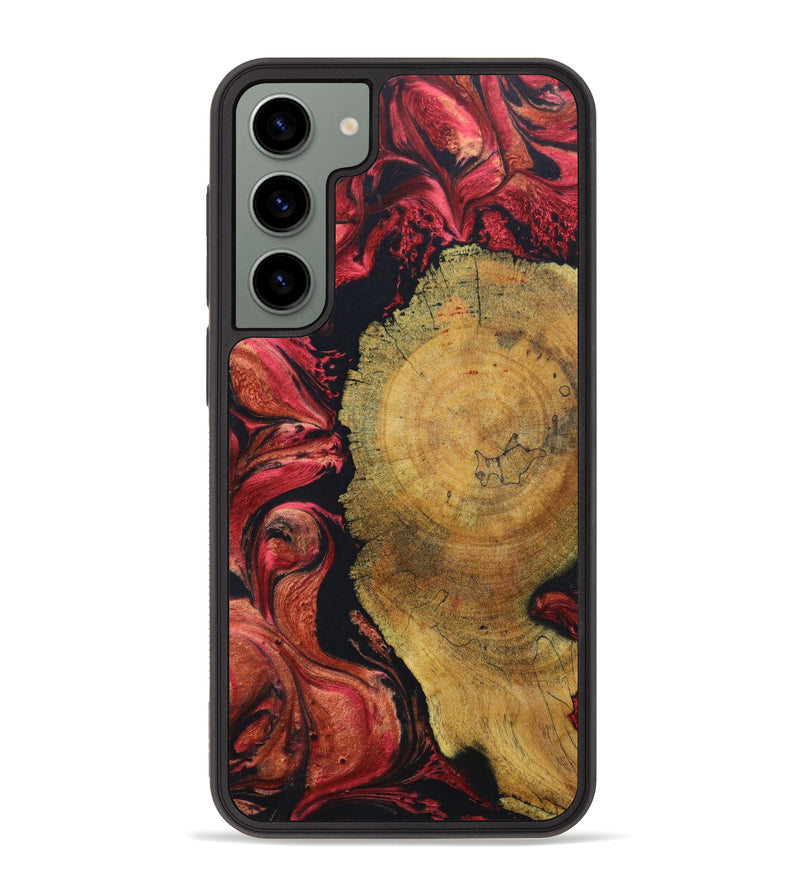 Galaxy S23 Plus Wood+Resin Phone Case - Gordon (Red, 637701)