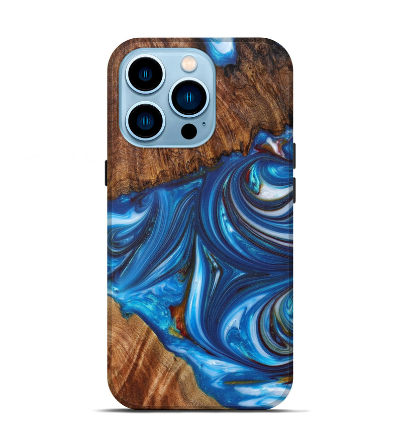 iPhone 14 Pro Wood+Resin Live Edge Phone Case - Treyvon (Artist Pick, 611194)