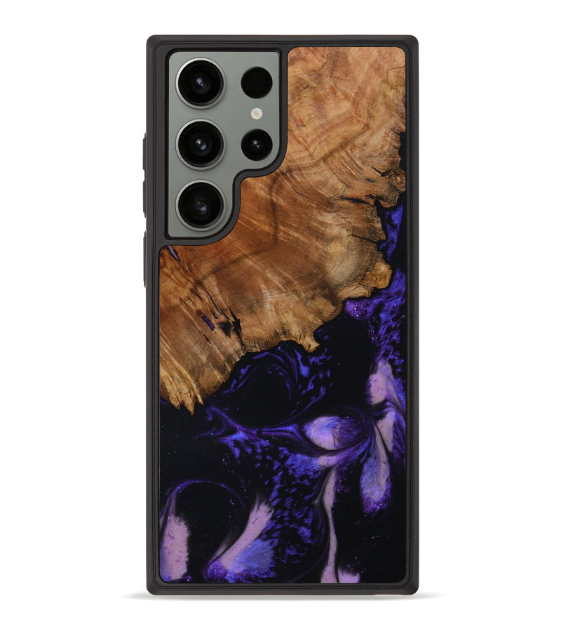 Galaxy S23 Ultra Wood+Resin Phone Case - Hudson (Purple, 645211)