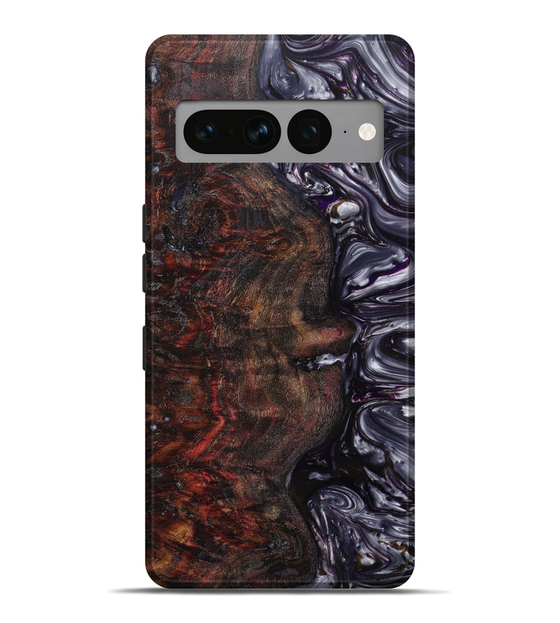 Pixel 7 Pro Wood+Resin Live Edge Phone Case - Oakley (Purple, 641036)
