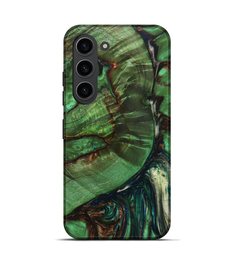 Galaxy S23 Wood+Resin Live Edge Phone Case - Christi (Green, 631267)