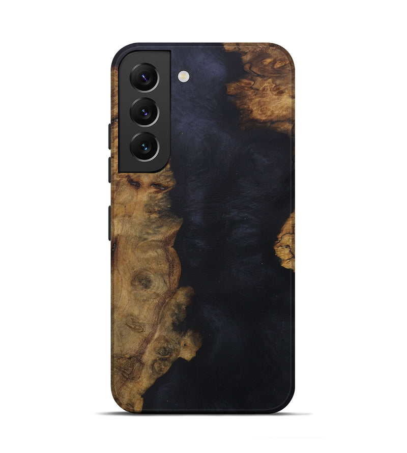 Galaxy S22 Wood+Resin Live Edge Phone Case - Kirit (Dark Red, 580080)