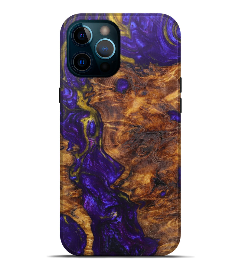 iPhone 12 Pro Max Wood+Resin Live Edge Phone Case - Yvette (Artist Pick, 608633)