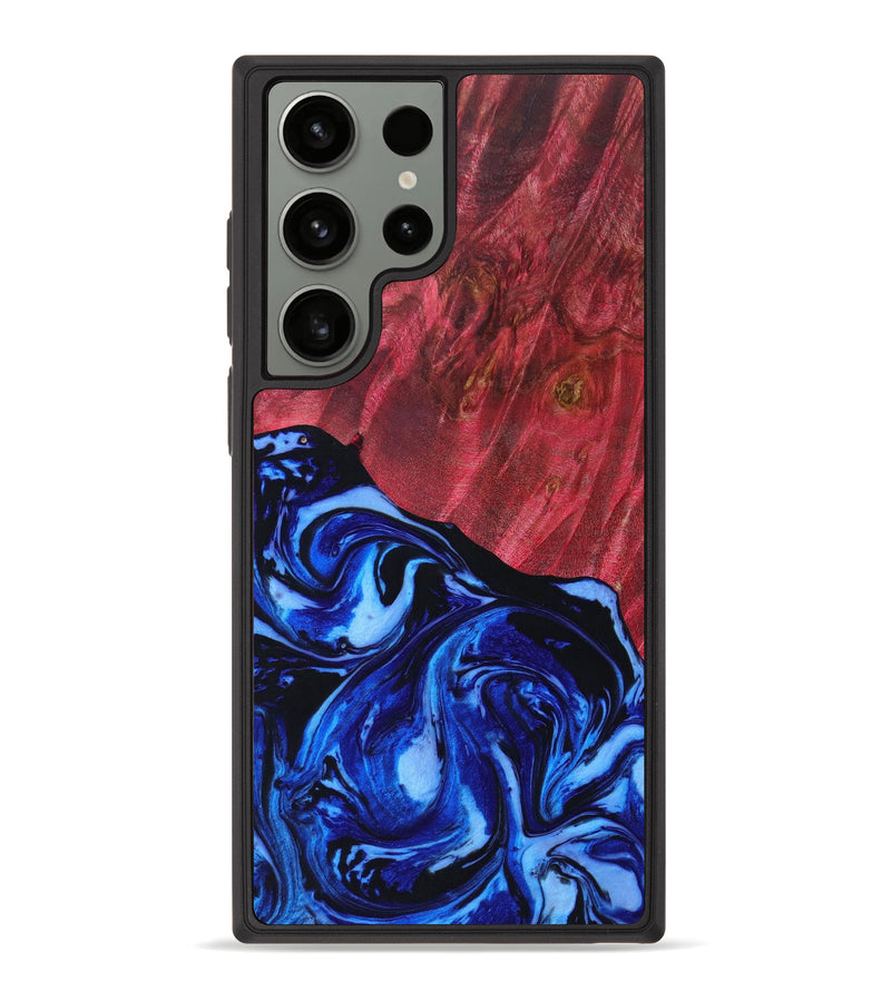 Galaxy S23 Ultra Wood+Resin Phone Case - Skyler (Blue, 641667)