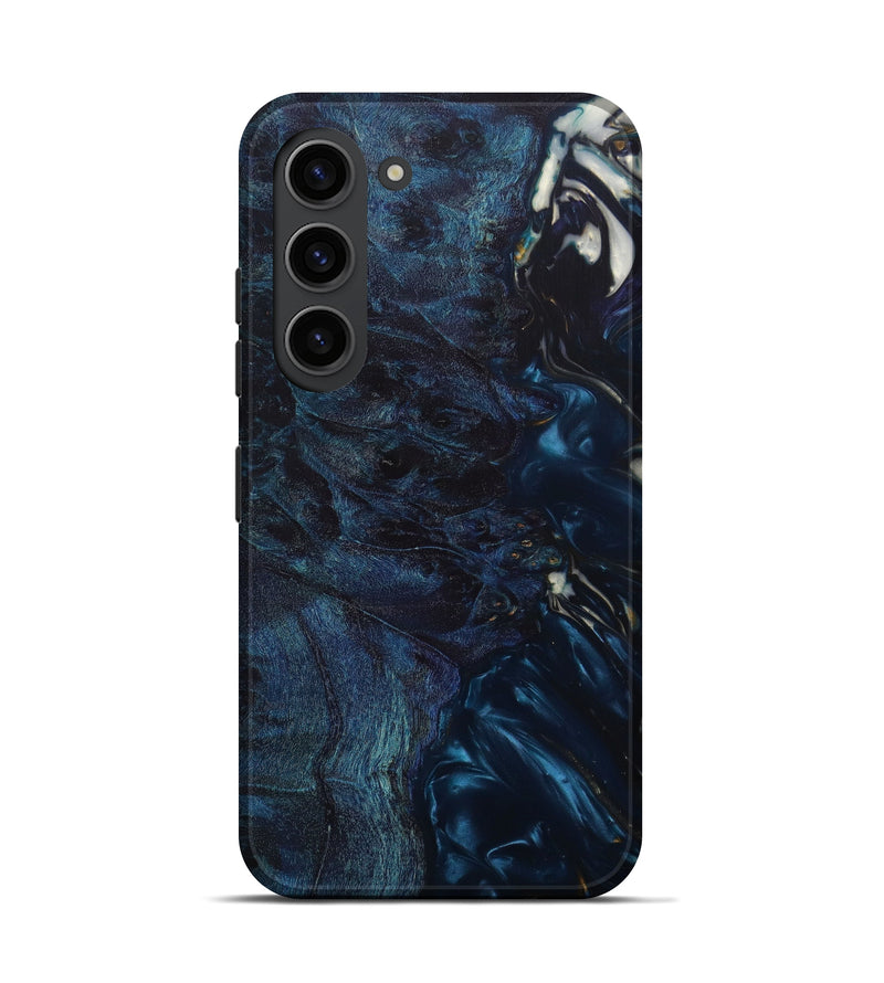 Galaxy S23 Wood+Resin Live Edge Phone Case - Amie (Blue, 635543)