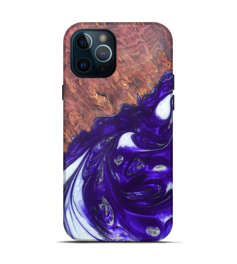 iPhone 12 Pro Wood+Resin Live Edge Phone Case - Annice (Purple, 607105)