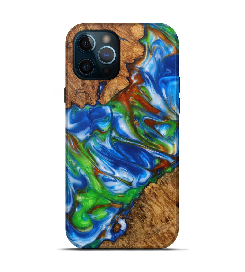 iPhone 12 Pro Wood+Resin Live Edge Phone Case - Lanny (Artist Pick, 614569)