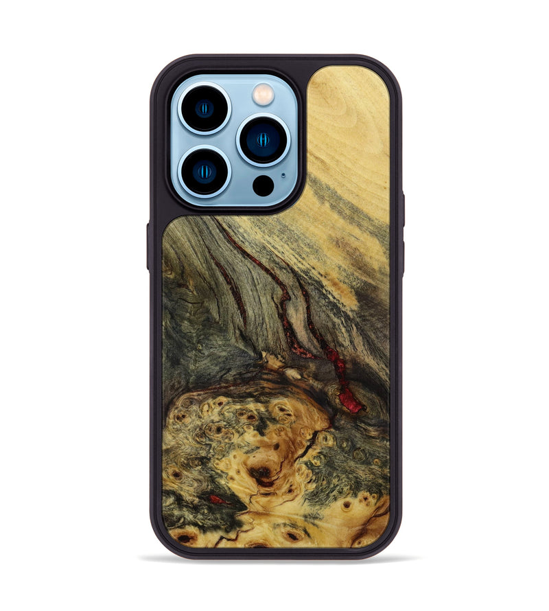 iPhone 14 Pro Wood+Resin Phone Case - Jamal (Wood Burl, 646148)