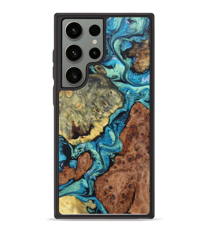 Galaxy S23 Ultra Wood+Resin Phone Case - Howard (Mosaic, 624661)