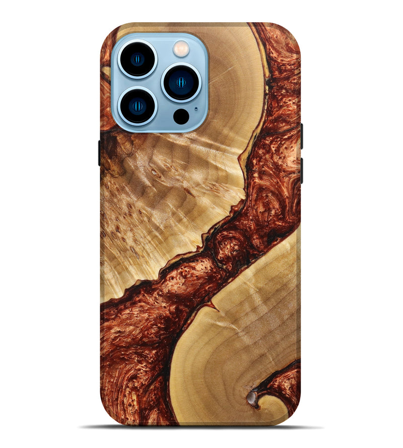iPhone 14 Pro Max Wood+Resin Live Edge Phone Case - Carsyn (Artist Pick, 631100)