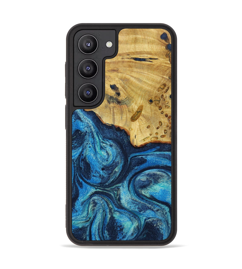 Galaxy S23 Wood+Resin Phone Case - Stanley (Blue, 621380)