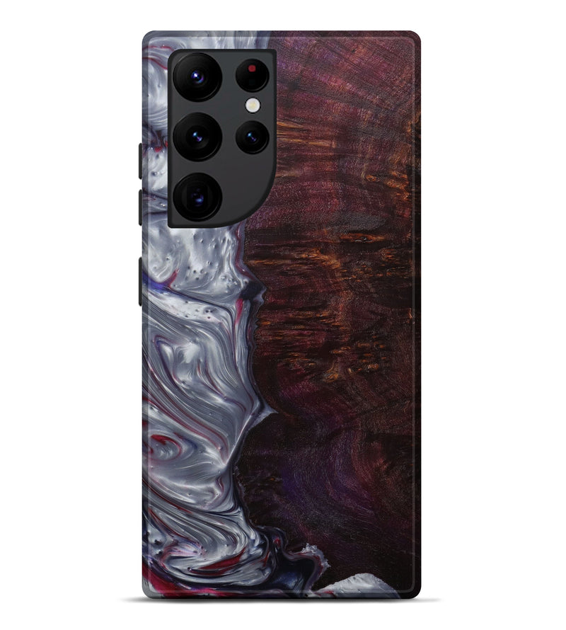 Galaxy S22 Ultra Wood+Resin Live Edge Phone Case - Wilma (Metallic, 591395)