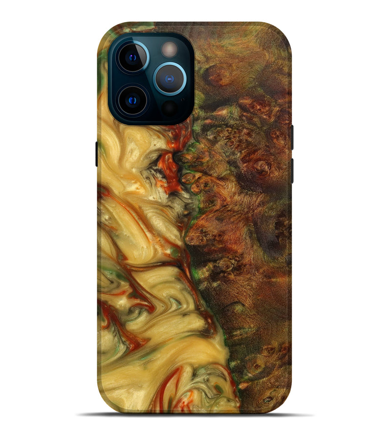 iPhone 12 Pro Max Wood+Resin Live Edge Phone Case - Christie (Artist Pick, 643767)