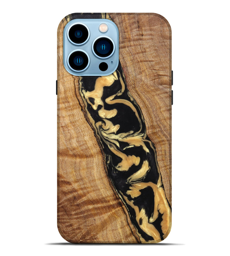 iPhone 14 Pro Max Wood+Resin Live Edge Phone Case - Beulah (Artist Pick, 632813)