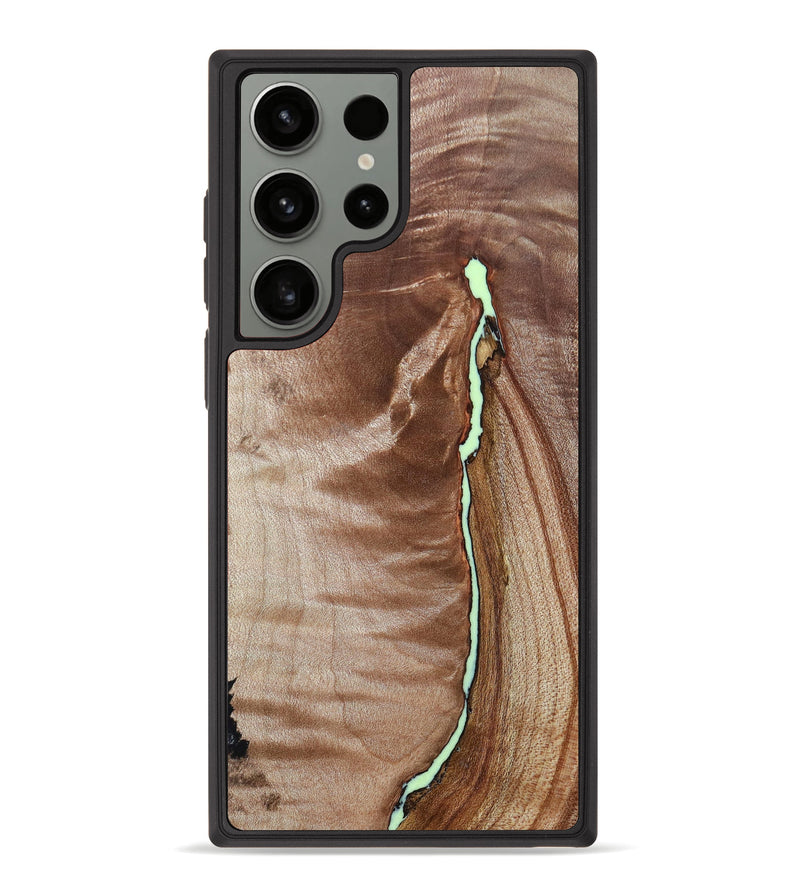 Galaxy S23 Ultra Wood+Resin Phone Case - Eliel (Maple Burl, 626945)