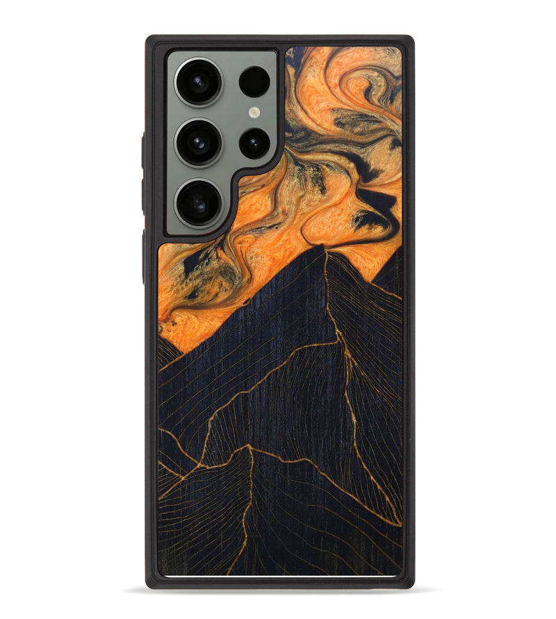 Galaxy S23 Ultra Wood+Resin Phone Case - Joelle (Lava, 625006)