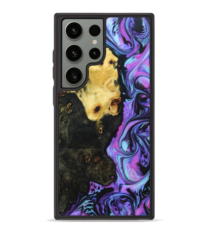 Galaxy S23 Ultra Wood+Resin Phone Case - Marc (Purple, 635278)